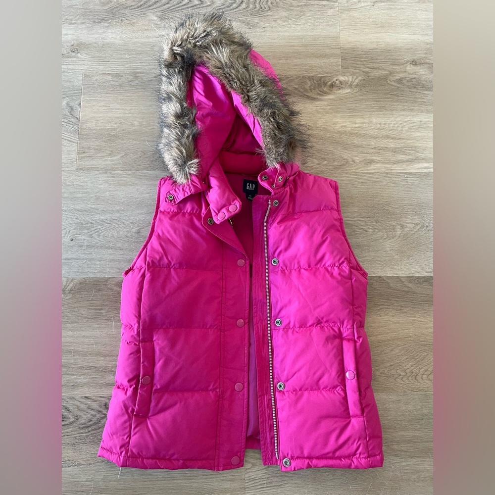 Gap Pink Puffer Vest